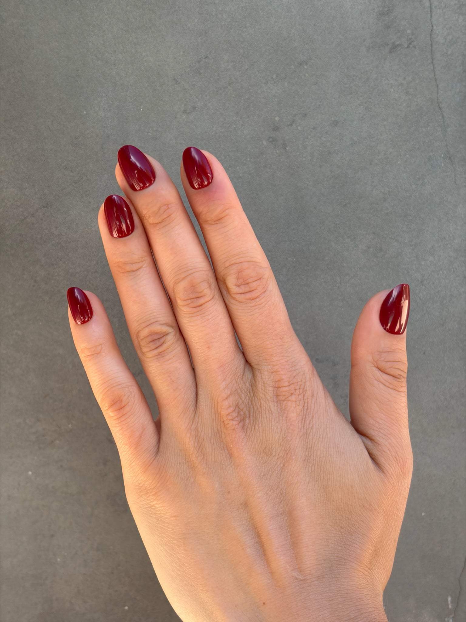 Crimson - oval